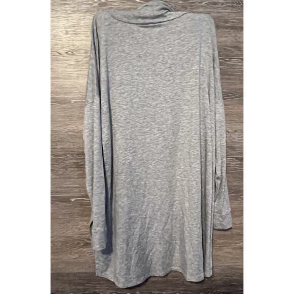 Eileen Fisher Grey Cowl Neck Long Sleeve Dress Size Small - Picture 2 of 6